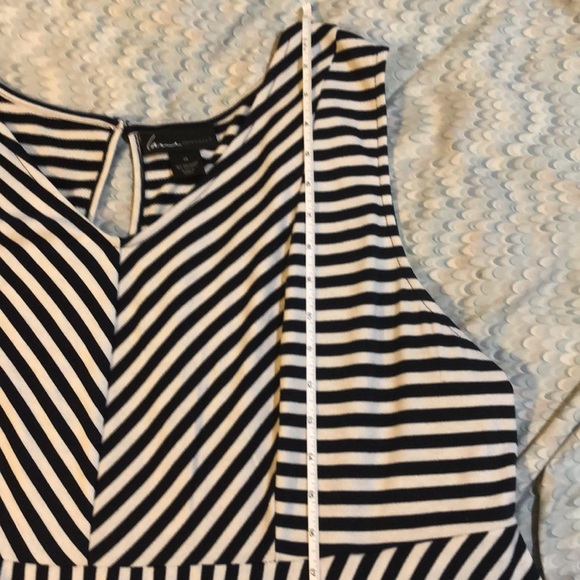 Lane Bryant/ Size 26/ Navy & White Striped Swing Dress with matching Navy Shrug - Picture 15 of 16